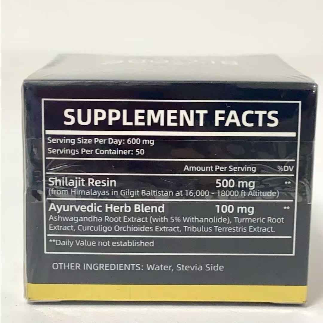 Pure Himalayan Shilajit Gummies with Ashwagandha & Gokshura — Natural Energy, Testosterone & Stress Relief for Men & Women | 60 Chewables Edible Supplement