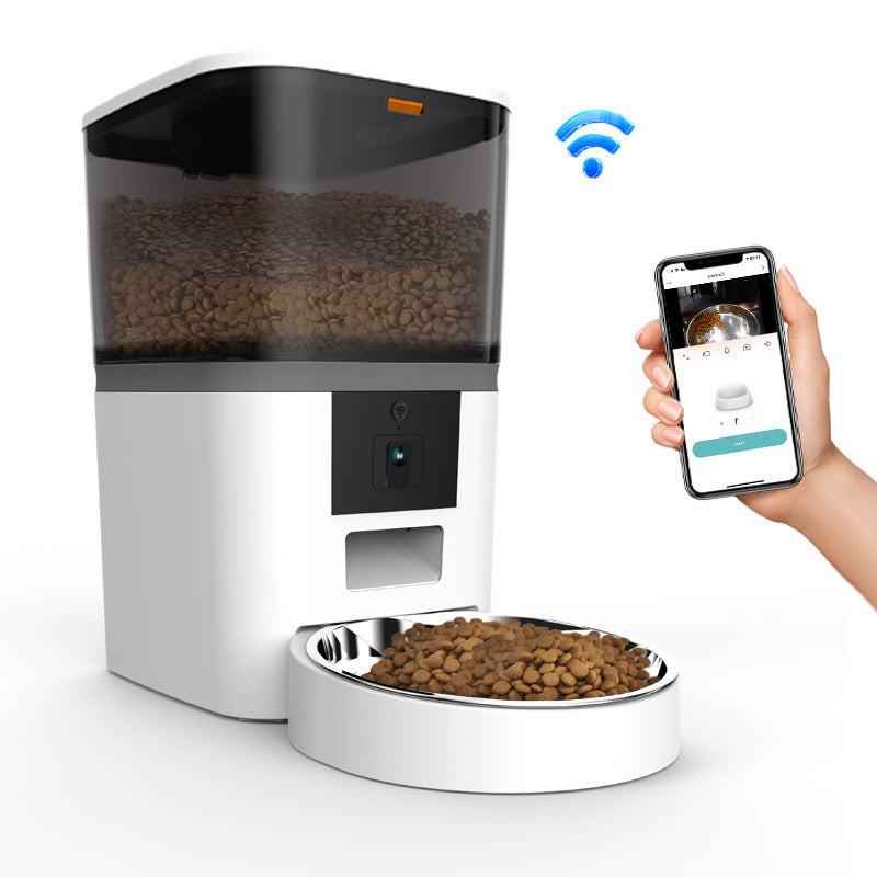 Smart Automatic Pet Feeder with HD Camera β WiFi App-Controlled Dog & Cat Food Dispenser with Two-Way Audio & Video Monitoring