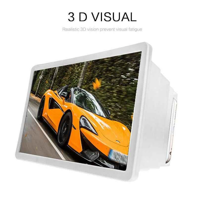 Mobile Phone Screen Magnifier β 3D HD Amplifier Stand for Movies, Videos & Eye Strain Relief | No Electricity Needed