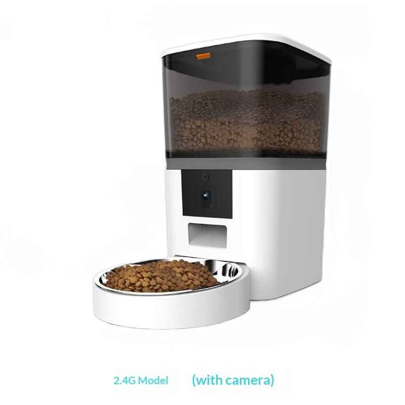 Smart Automatic Pet Feeder with HD Camera β WiFi App-Controlled Dog & Cat Food Dispenser with Two-Way Audio & Video Monitoring