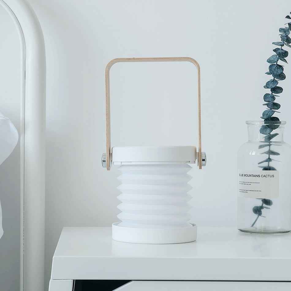 Foldable LED Night Light Lantern β Touch Dimmable USB Rechargeable Portable Reading Lamp for Home, Camping & Bedroom Decor