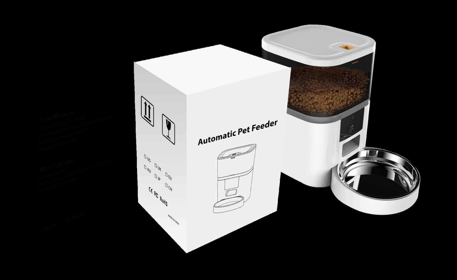 Smart Automatic Pet Feeder with HD Camera β WiFi App-Controlled Dog & Cat Food Dispenser with Two-Way Audio & Video Monitoring