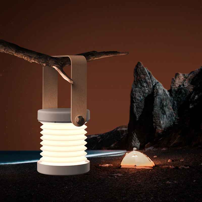 Foldable LED Night Light Lantern β Touch Dimmable USB Rechargeable Portable Reading Lamp for Home, Camping & Bedroom Decor