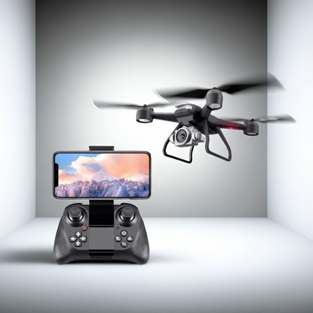 6K HD Dual Camera Drone for Adults & Beginners โ WiFi FPV RC Quadcopter with 2 Batteries & Foldable Design