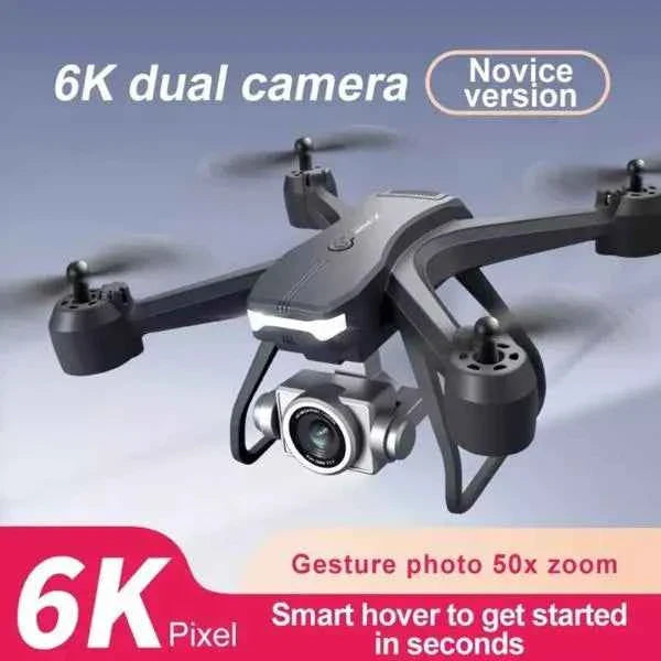 6K HD Dual Camera Drone for Adults & Beginners โ WiFi FPV RC Quadcopter with 2 Batteries & Foldable Design