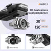 6K HD Dual Camera Drone for Adults & Beginners — WiFi FPV RC Quadcopter with 2 Batteries & Foldable Design
