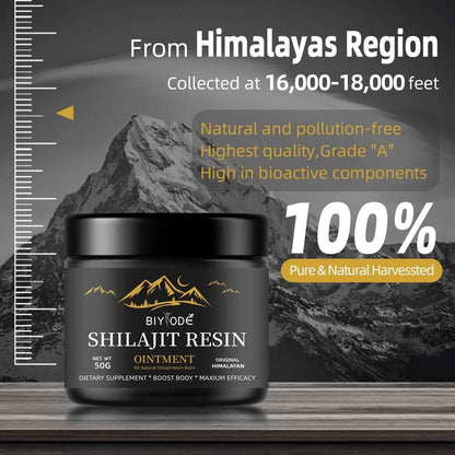 Pure Himalayan Shilajit Gummies with Ashwagandha & Gokshura — Natural Energy, Testosterone & Stress Relief for Men & Women | 60 Chewables Edible Supplement