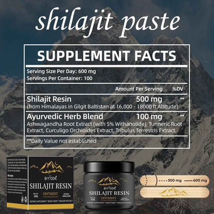 Pure Himalayan Shilajit Gummies with Ashwagandha & Gokshura — Natural Energy, Testosterone & Stress Relief for Men & Women | 60 Chewables Edible Supplement