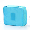 Waterproof Travel Makeup Bag — Large Capacity Cosmetic Organizer with Multi-Pocket Divider for Women