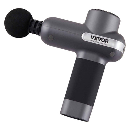 Deep Tissue Percussion Massage Gun — Quiet Handheld Fascia Gun for Muscle Recovery, Back Pain, Sciatica & Sports Relief | 5 Speeds, 6 Heads & Long Battery Life