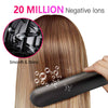 Cordless Hair Straightener Brush — Rechargeable Negative Ion Styling Comb with 12 Heat Settings, LCD Display & Anti-Scald Protection