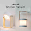 Foldable LED Night Light Lantern — Touch Dimmable USB Rechargeable Portable Reading Lamp for Home, Camping & Bedroom Decor